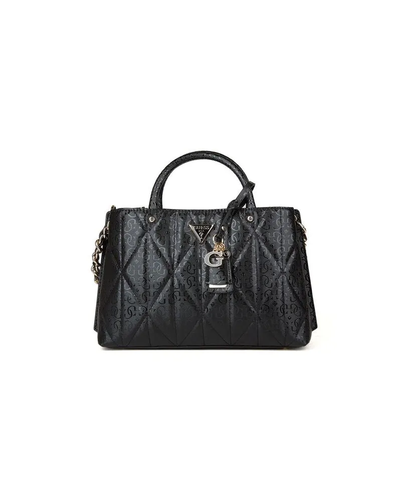 Guess Women's Satchel Black Polyurethane Satchel-bags Black