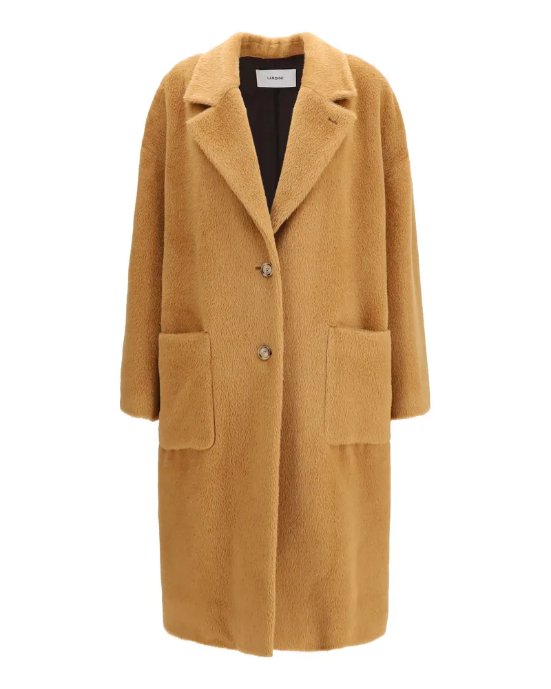 LARDINI Alpaca and Wool-Blend Coat — Beige Beige