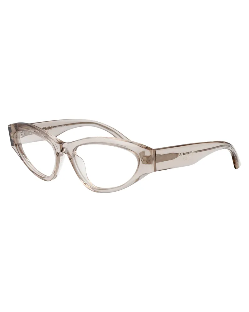 Balenciaga Women's Sunglasses Bb0391o Beige Acetate Beige-Beige-Transparent Glasses & Frames Beige/beige/transparent Beige