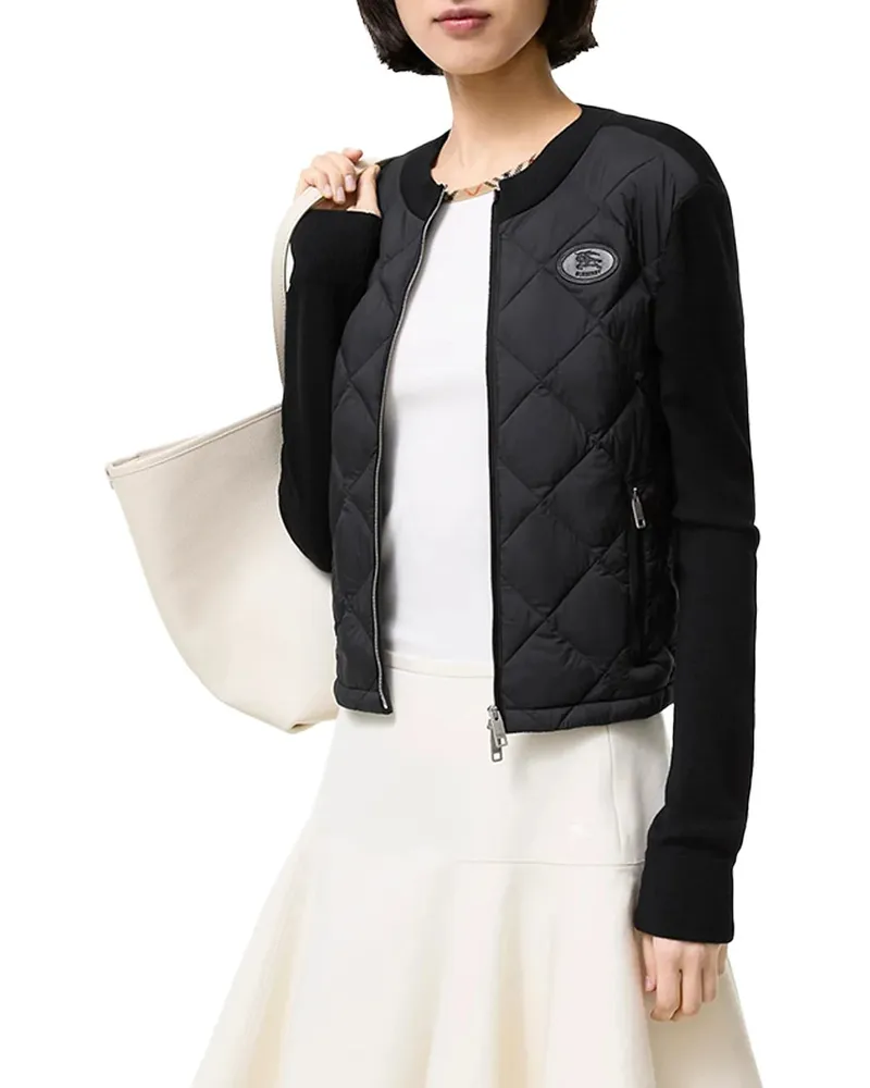 Burberry Quilted Ripstop Nylon Jacket — Black Black