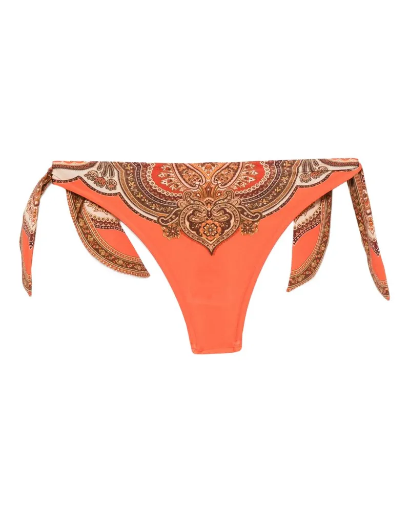 Zimmermann Mahon Bikini Bottom — Orange Orange