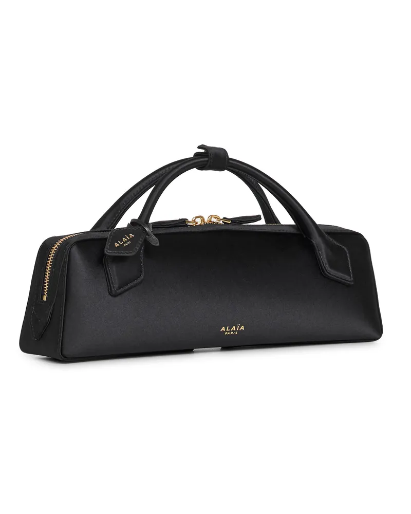 Alaïa Women's Clutch Le Teckel Black Silk Handbags Hand Bags Black