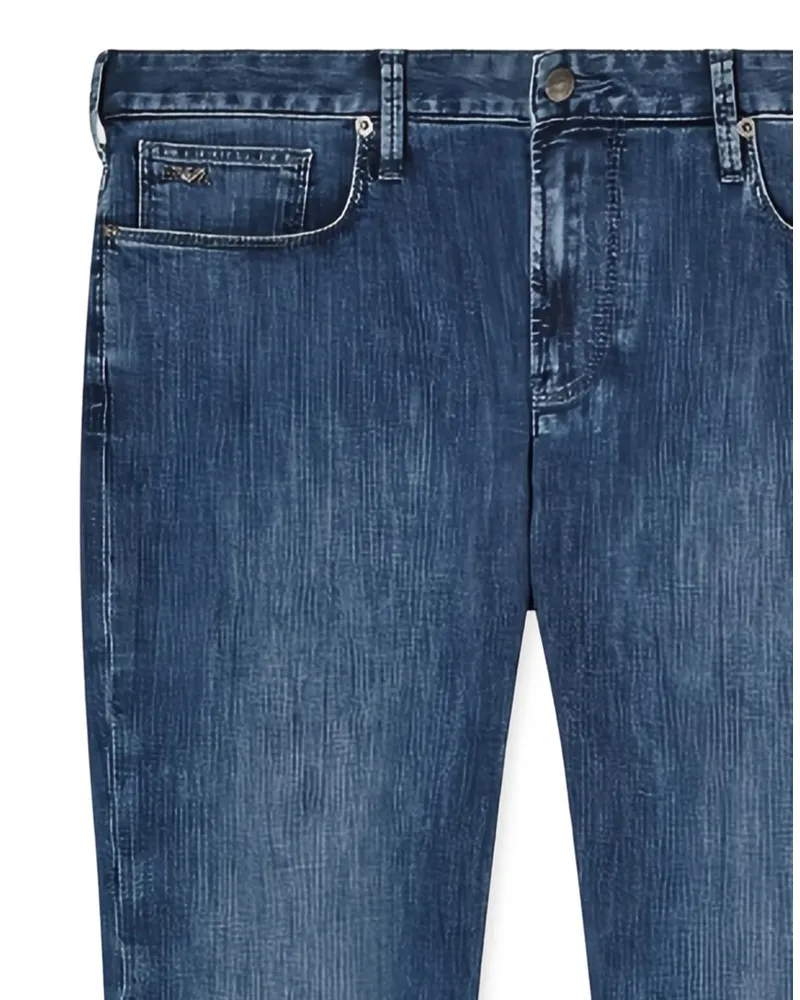 Emporio Armani Five-Pocket Denim Jeans — Blue Blue