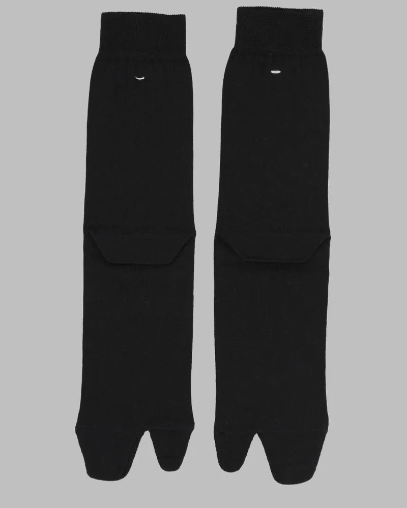 Maison Margiela Tabi Socks — Black Black