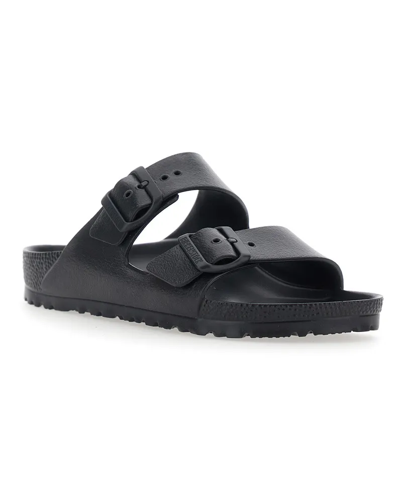 Birkenstock Women's Sandals Arizona Rubber, Black Synthetic Black