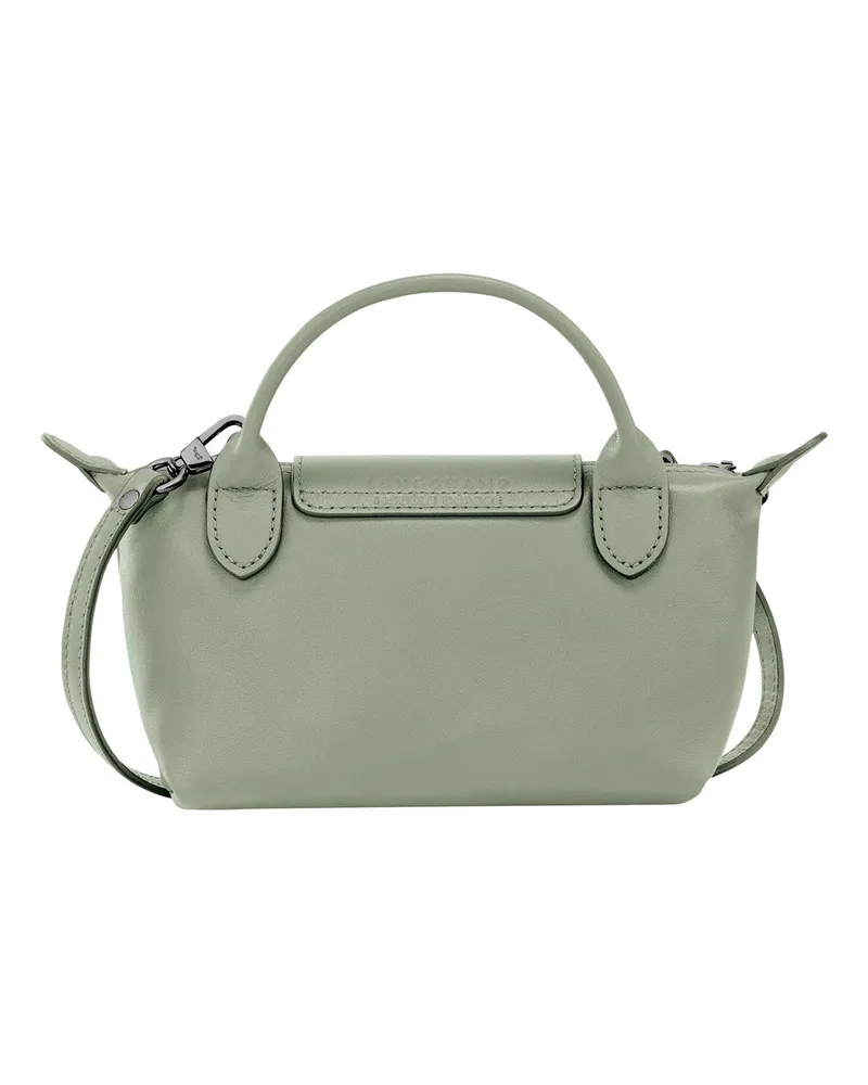 Longchamp Women's Handbag Le Pliage Xtra Grey Leather Calf Handbags Hand Bags Gray