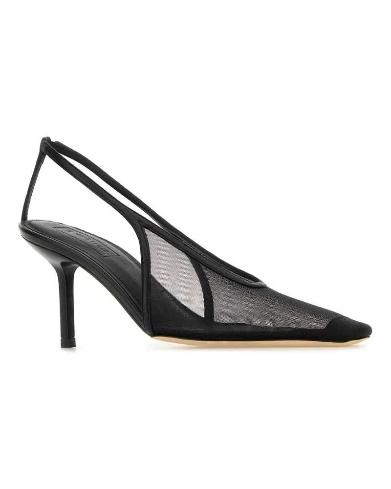 ARMARIUM Women's Black Mesh Evelina Pumps Scarpe Con Tacco Black