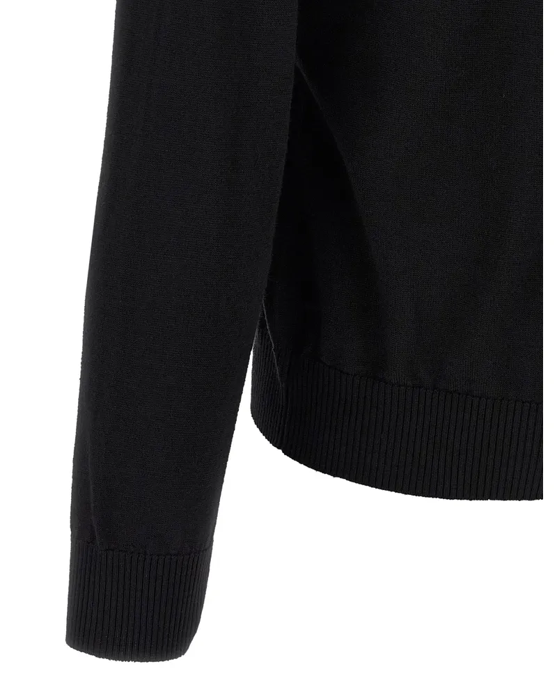 Fendi Men's Black Virgin Wool Cardigan Clothing Black