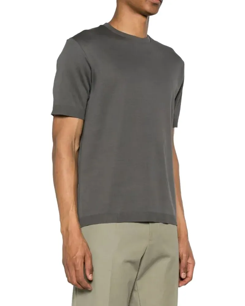 Herno Men's Gray Cotton T-Shirt Gray