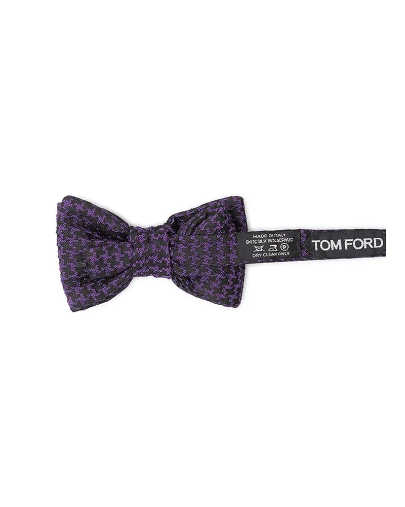 Tom Ford Men's Multicolor Silk Bowtie Accessory Purple