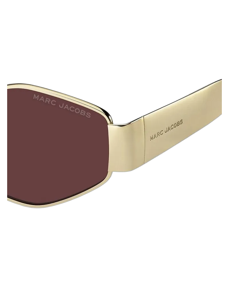Marc Jacobs Women's Sunglasses Gold Burgundy Metal Gold