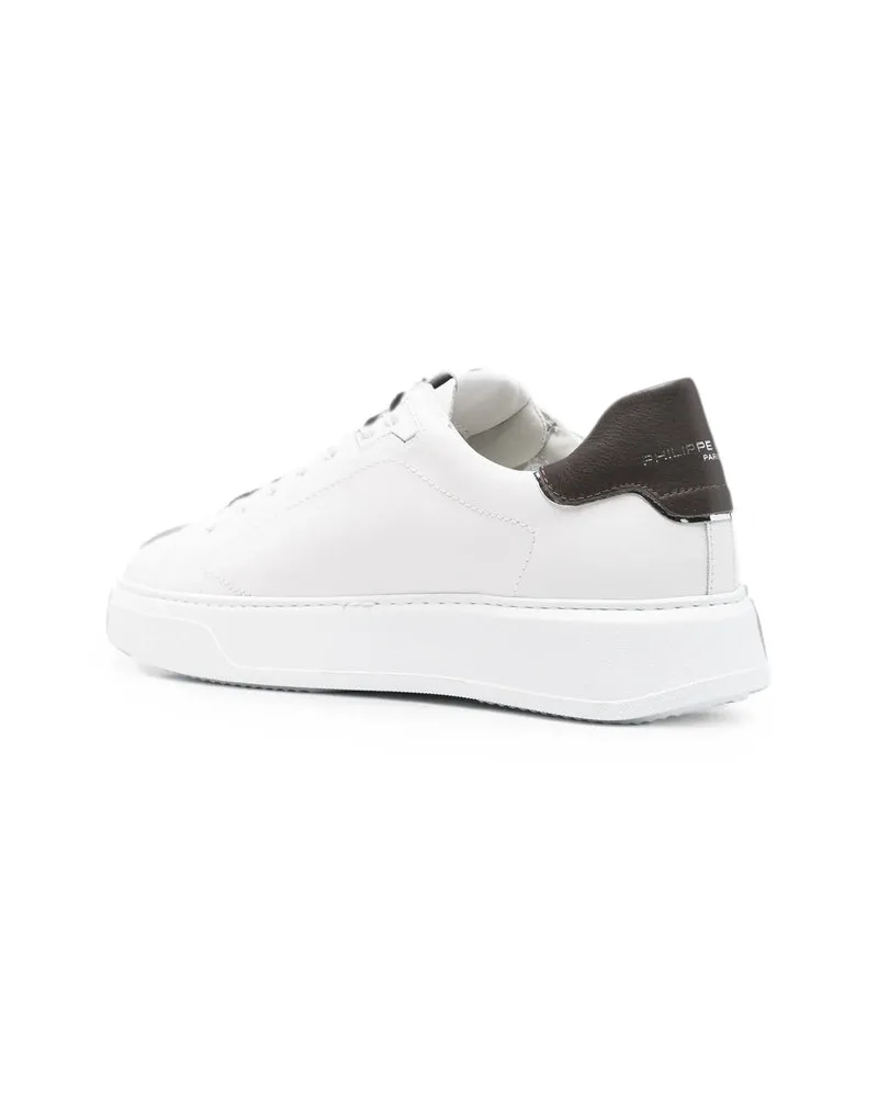 Philippe Model Calf Leather Sneakers — White White