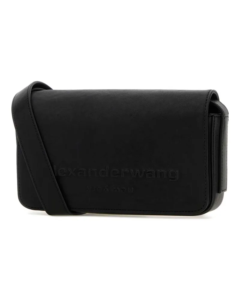 Alexander Wang Women's Black Leather Punch Crossbody Bag Borse A Tracolla Black