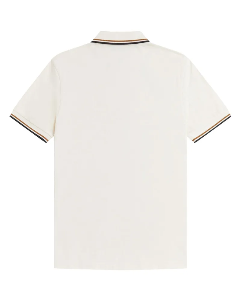 Fred Perry Cotton Polo Shirt — Ivory Ivory