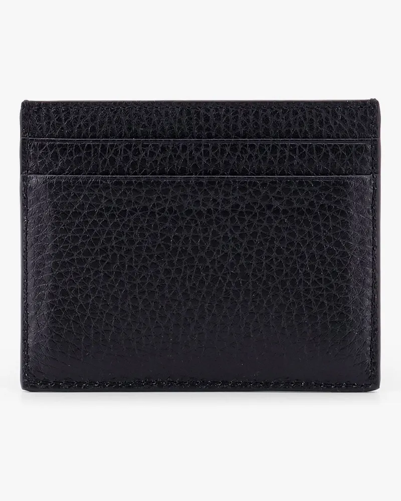 Valentino Garavani Men's Leather Card Holder With Studs Black Wallets & Cardholders Black