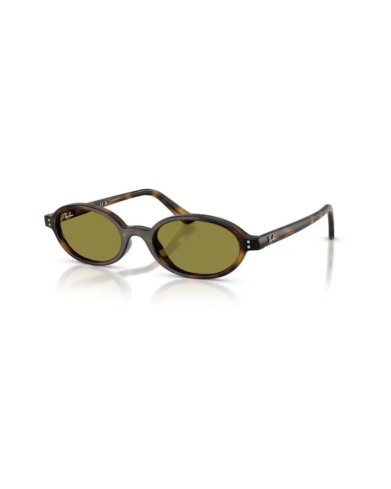 Ray Ban Unisex Sunglasses Polished Havana Brown