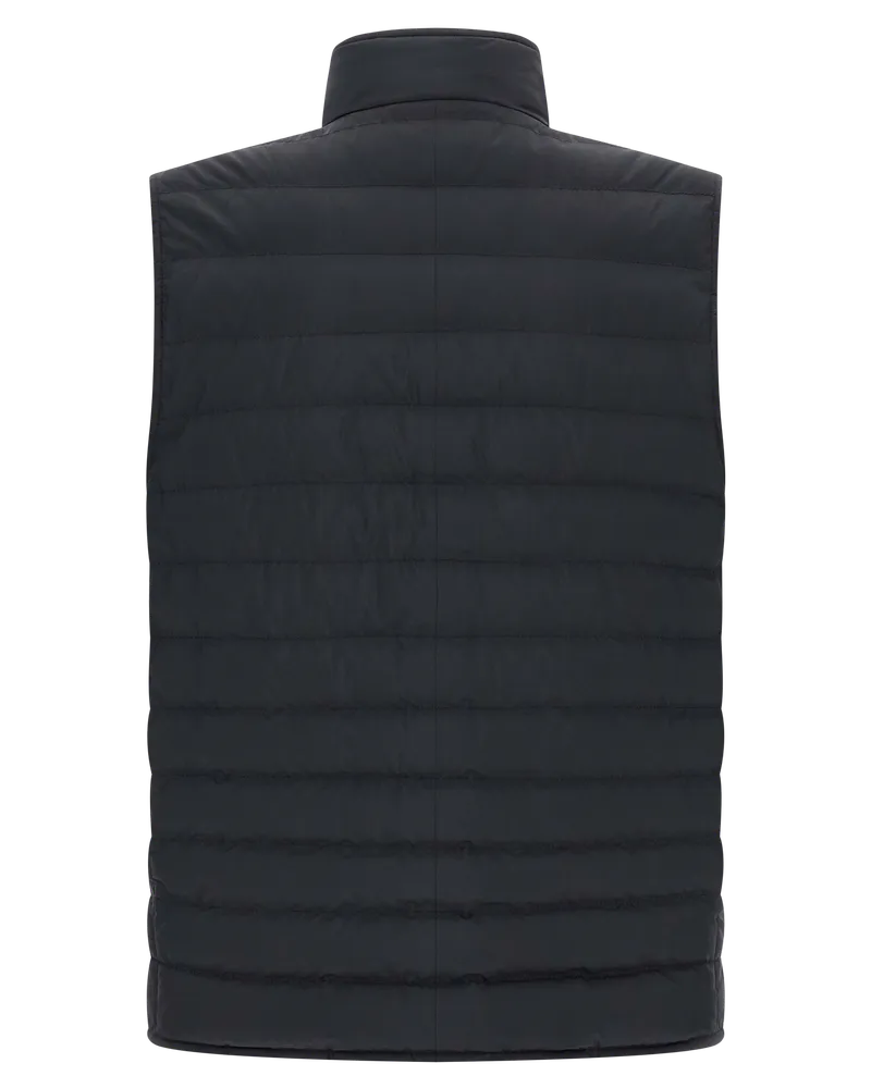 Brunello Cucinelli Men's Blue Polyester Sleeveless Jacket Clothing Navy