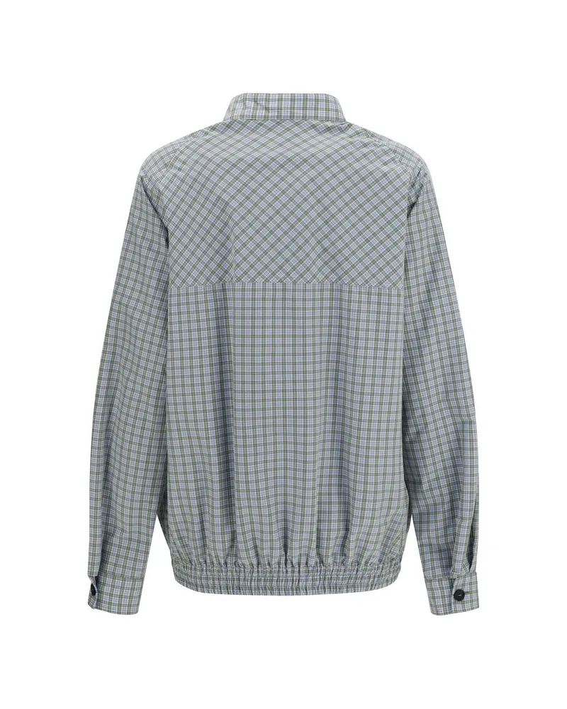 Miu Miu Women Multicolor Polyamide Shell Jacket Clothing Gray