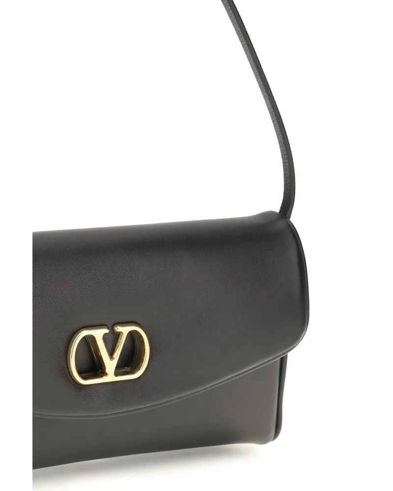 Valentino Garavani Devain Shoulder Bag — Black Black