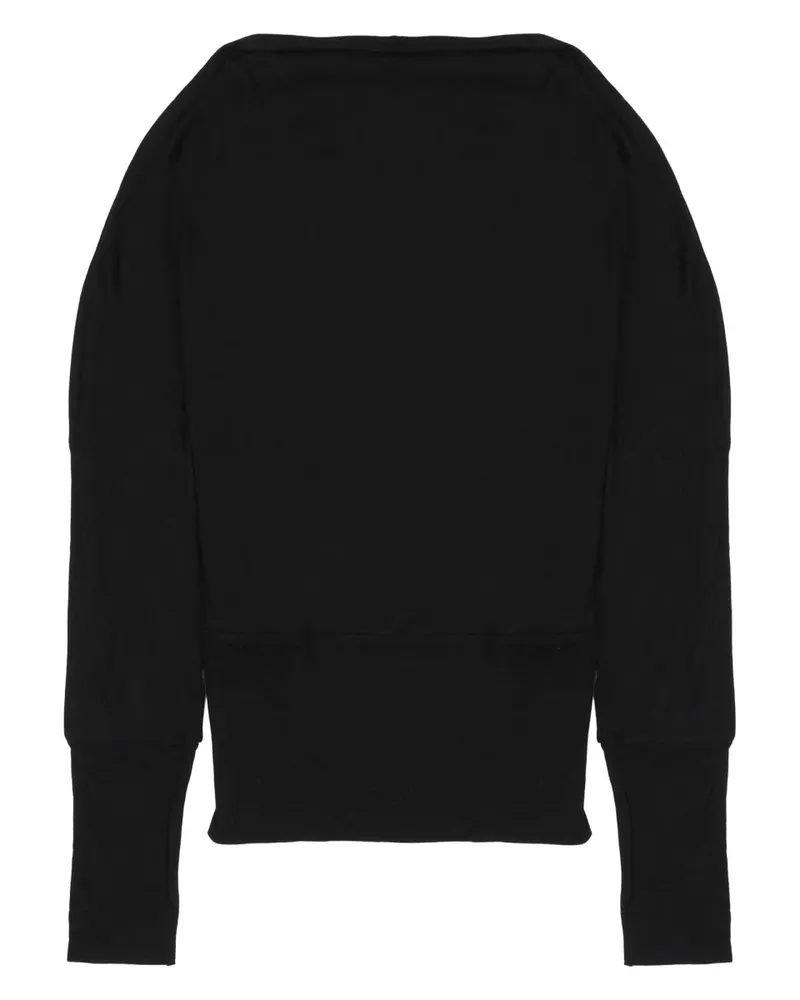 Totême Viscose Jumper — Black Black