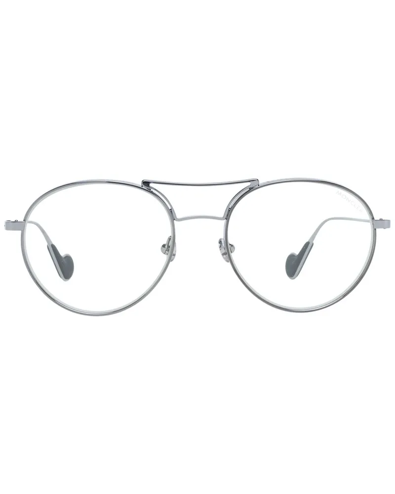 Moncler MO-1044360 Metal Round-Frame Sunglasses — Gray Gray