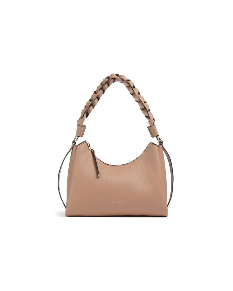 Coccinelle Women's Shoulder Bag Skin-Gazpacho Cowhide Shoulder-bags Beige