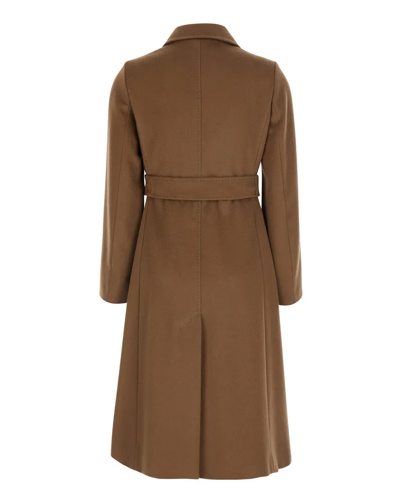 Max Mara Women's Coat Bcollag Brown Wool Brown