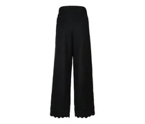 Women's Trousers Black Wool