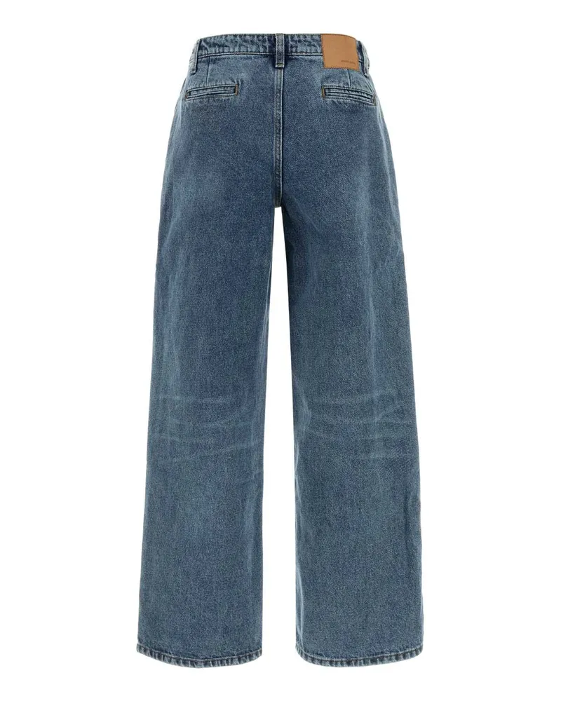 Magda Butrym Women's Denim Jeans Darkblue Exterior: Cotton Blue