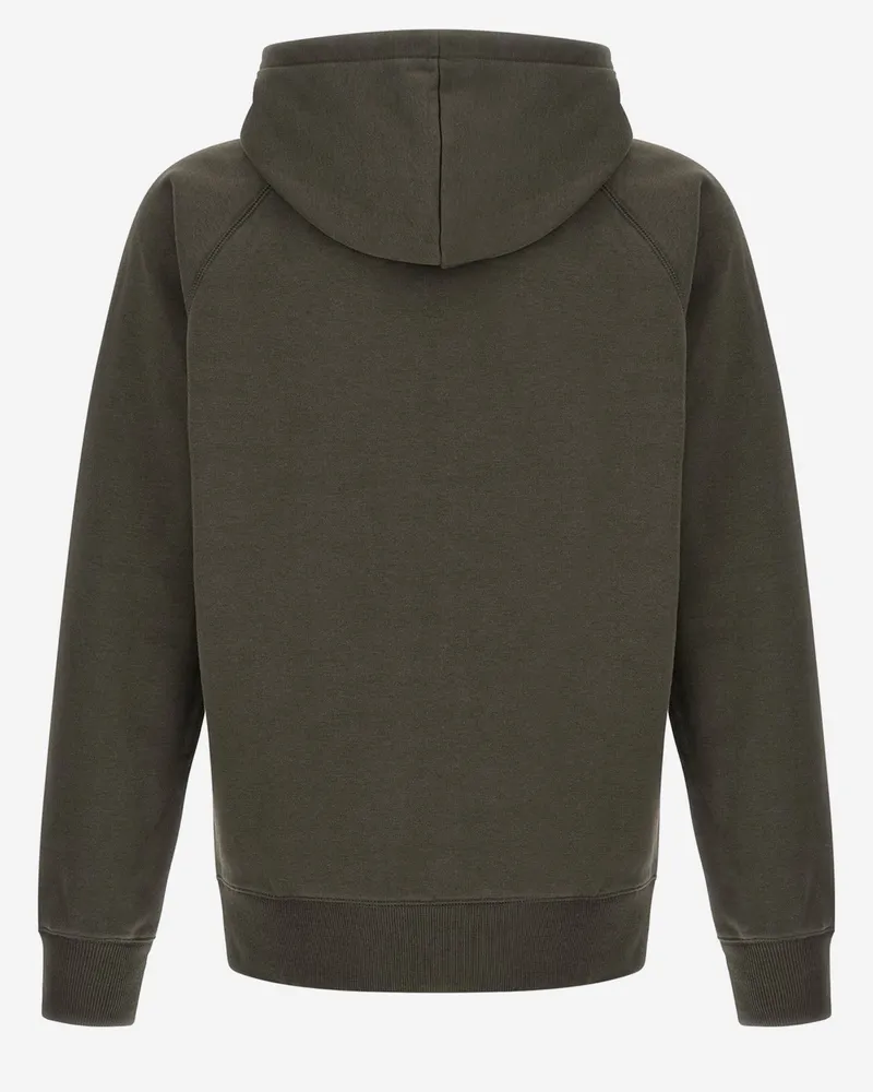 Carhartt WIP Men Cotton-Blend Hooded Zip Sweatshirt Olive Green Cotton - Polyester Sweatshirts / Sweater Green