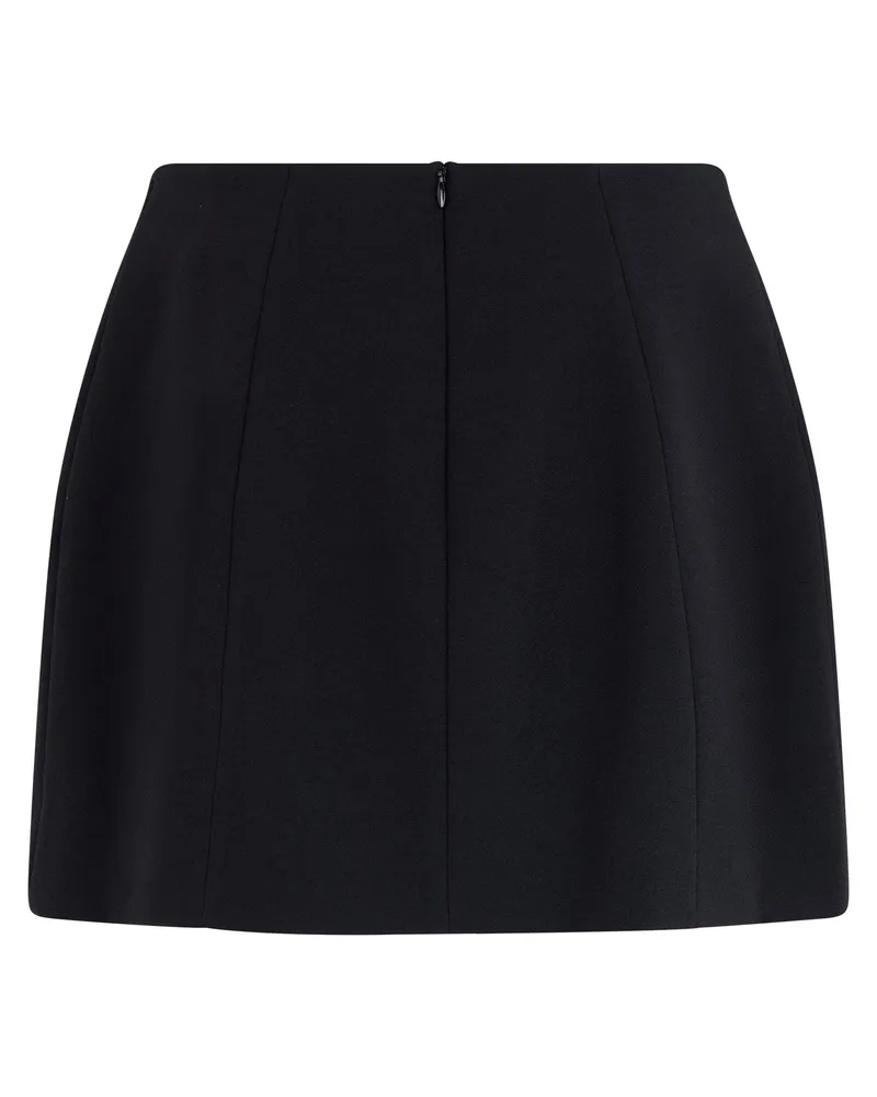 Blumarine Women's Short Skirt With Decorative Buttons Black Polyester Black