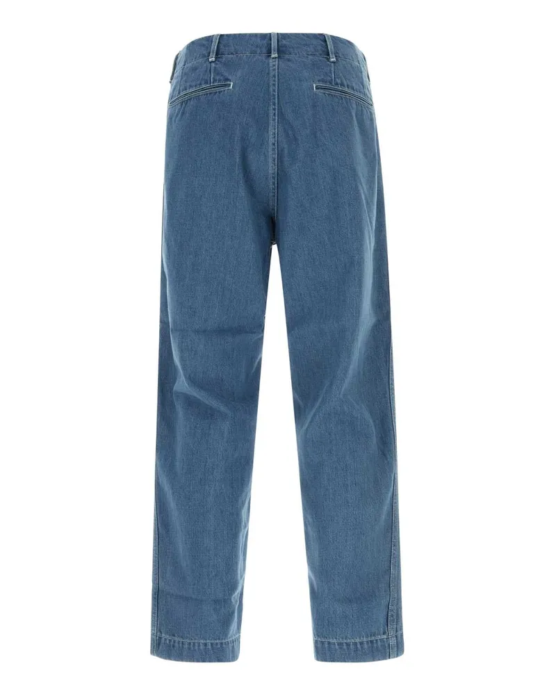 nanamica Men's Denim Jeans Lightindigo Exterior: Cotton Polyester Blue