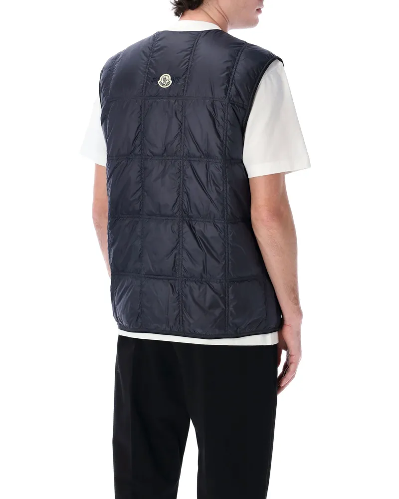 Moncler Men's Genius X Frgmt Vaile Down Vest Jacket Blue Clothing > Coats Navy