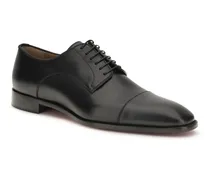 Men's Greggo Oxford Leather Lace-Up Shoes Black Lace Up