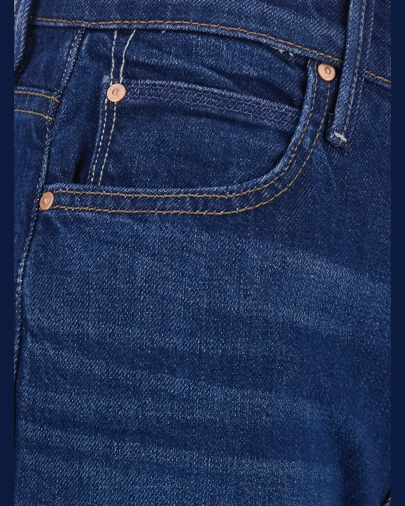 Mother Women's Jeans Kick It Blue Cotton Blue