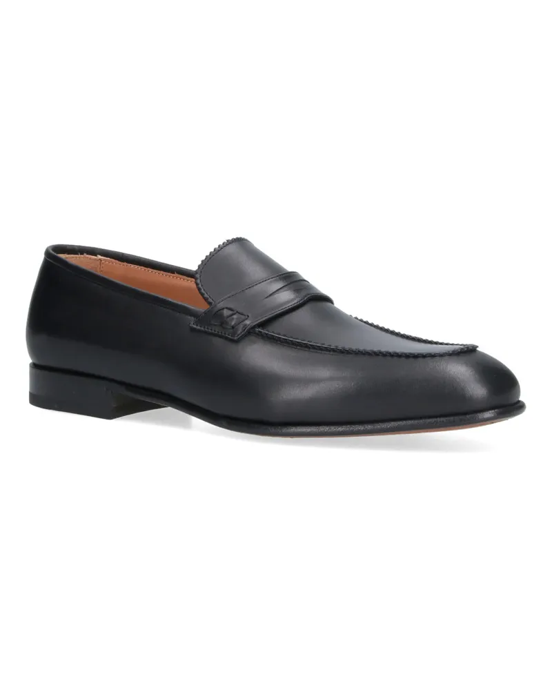 Ferragamo Men's Flat Shoes Black Leather Black