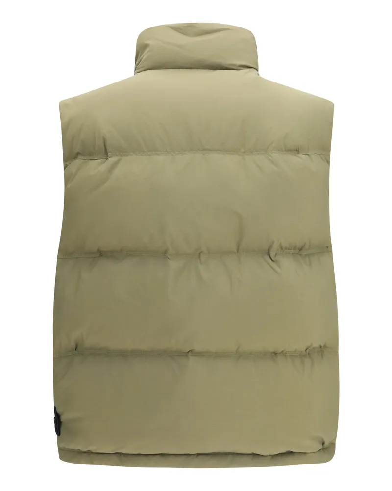 Stone Island Cordura Down Vest — Green Green
