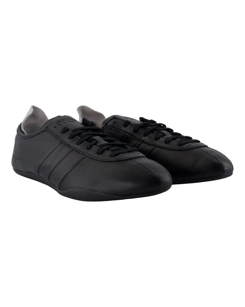 Y-3 Unisex Tokyo Sneakers -  Leather Black Calfskin Shoes Black