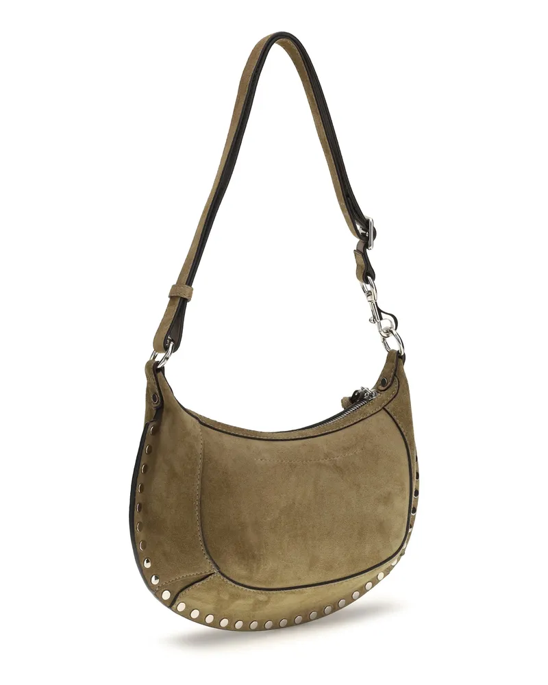 Isabel Marant Women's Shoulder Bag Oskan Moon Taupe Calf Leather Taupe