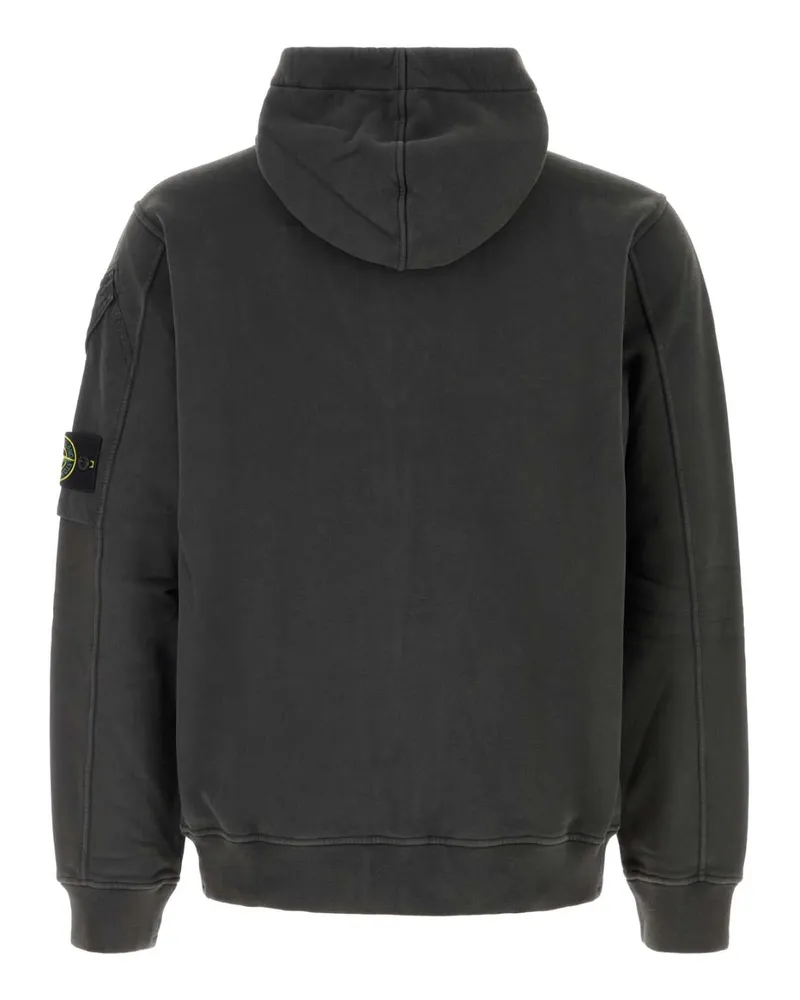 Stone Island Leadgrey Felpe Exterior: Cotton Sweater Gray