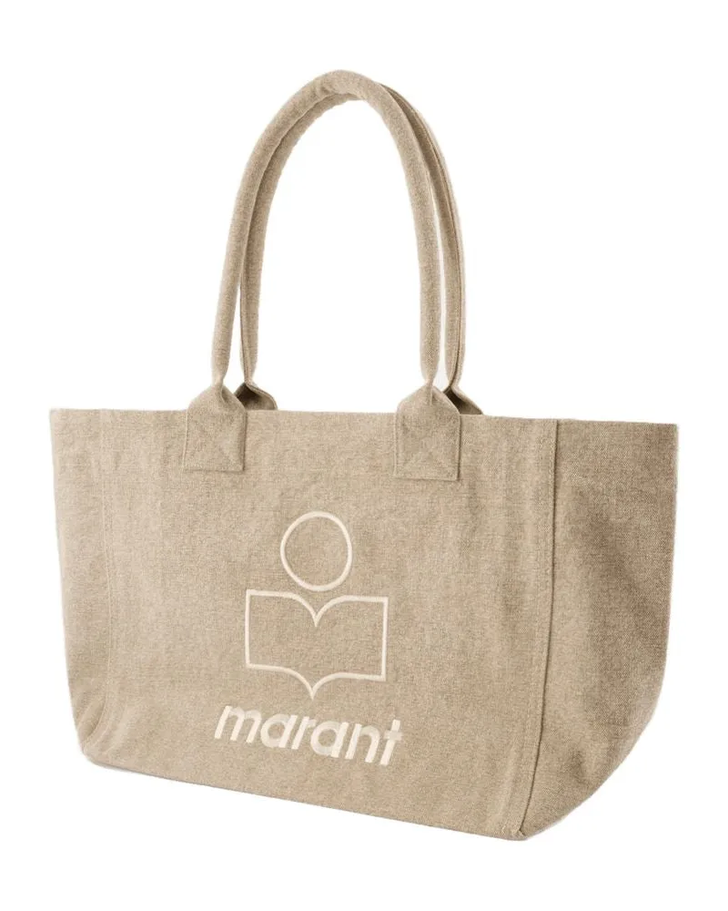 Isabel Marant Women's Yenky Shoulder Bag -  Cotton Beige Totes-Shopping-Bags Beige