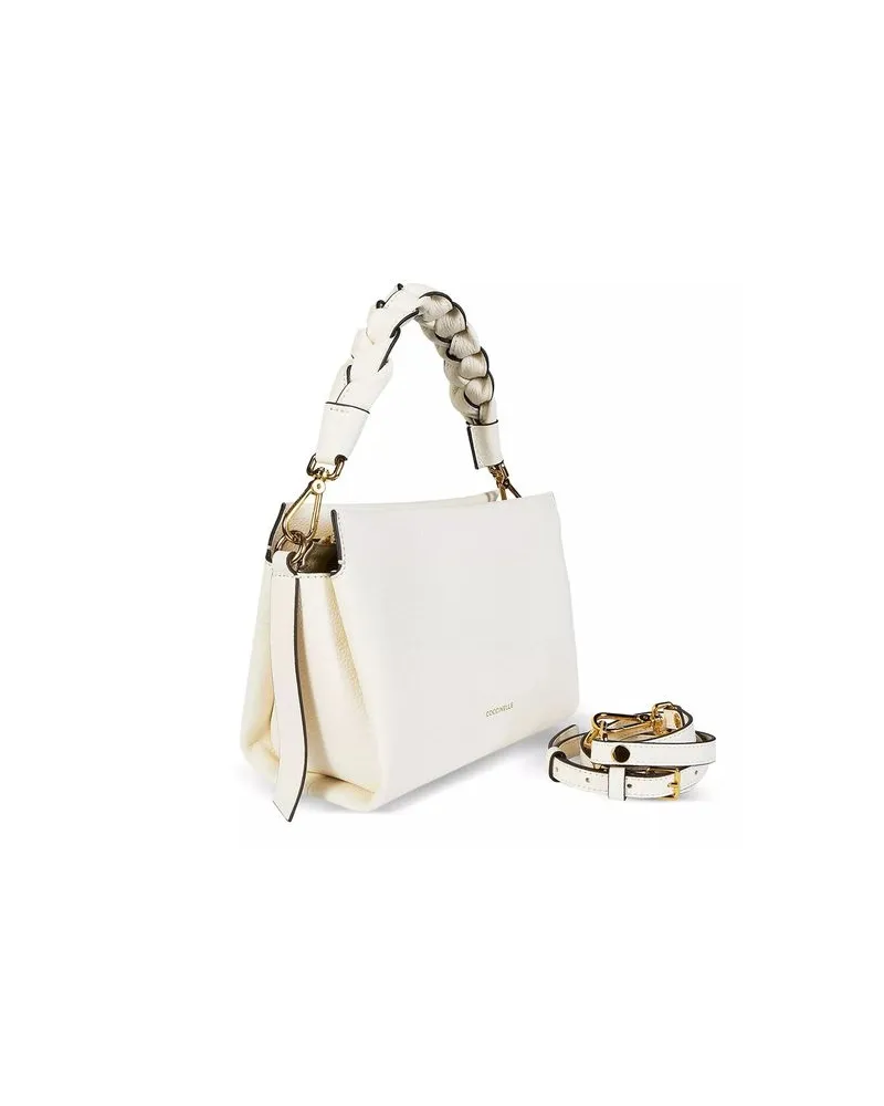 Coccinelle Leather Shoulder Bag — White White