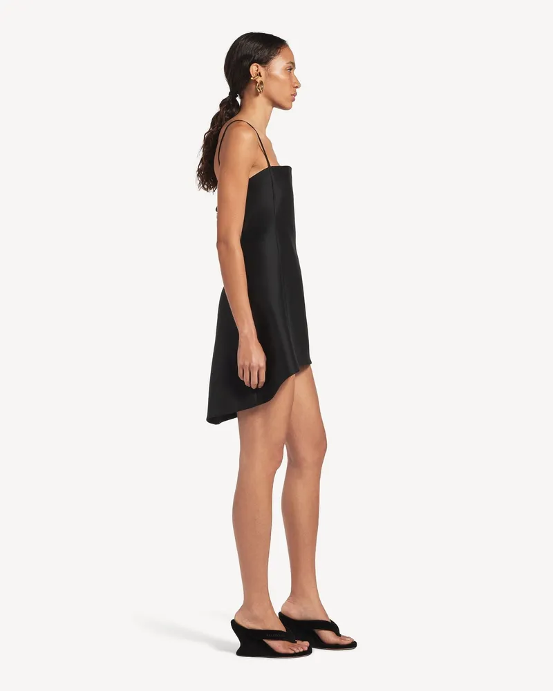 Balenciaga Women's Babydoll Strap Dress Black Black