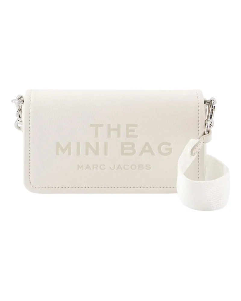 Marc Jacobs Women's The Mini Crossbody -  Leather Beige White Cowhide Bags Handbags-Purses White