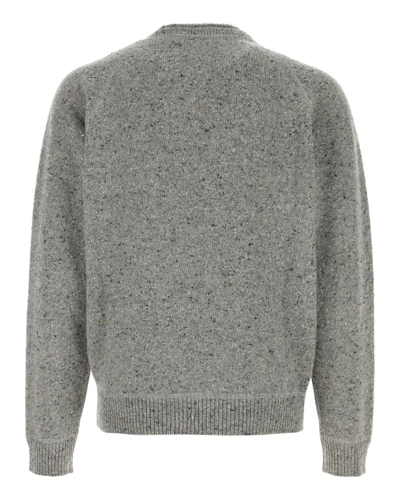 Dsquared2 Men's Melange Grey Wool Blend Sweater Exterior: Nylon Maglie Gray