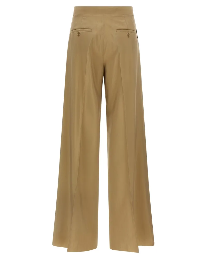 Max Mara Women's Beige Virgin Wool Dress Pants Beige