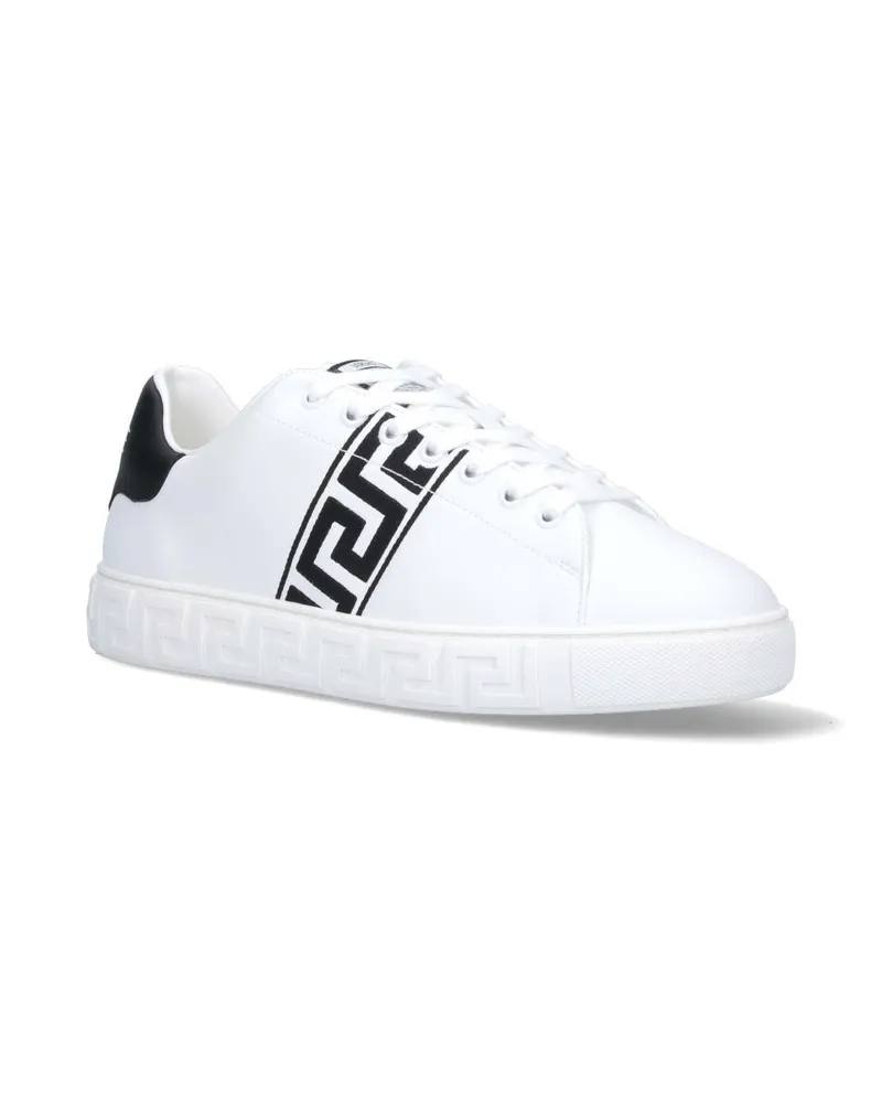 Versace Men's Sneakers White Polyester White