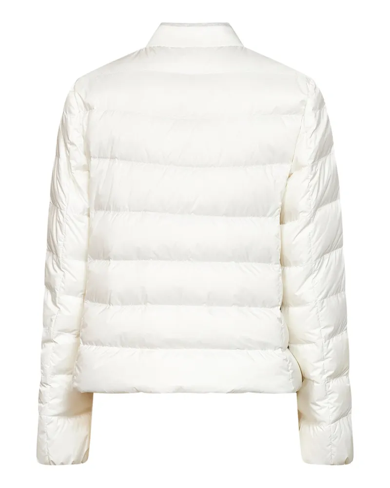 Brunello Cucinelli Women's Nylon Down Jacket Milky White Polyester Puffer White