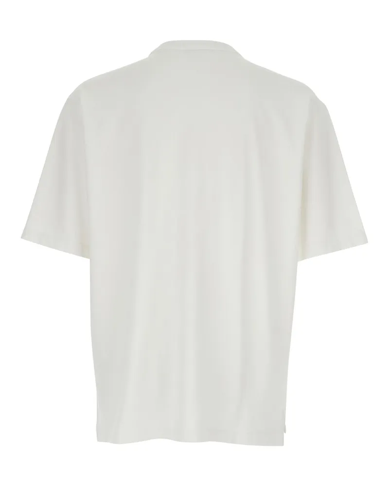 Dsquared2 Logo-Embroidered Crew Neck T-Shirt — White White