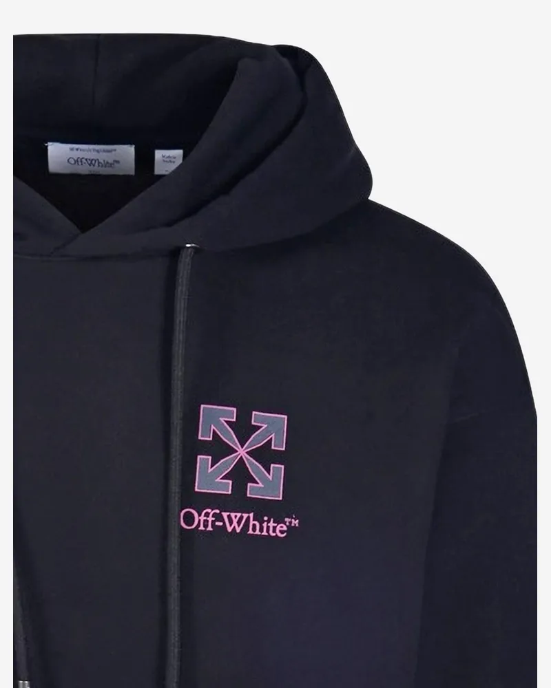 OFF-WHITE Men Cotton Sweatshirt Small Arrow Skate Black Sweatshirts Sweater Black